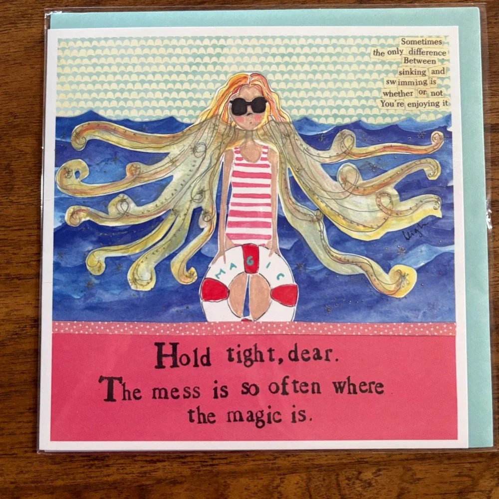 2 Cards Hang In There Tough‎ Times Inspirational Greeting Cards Sending Love